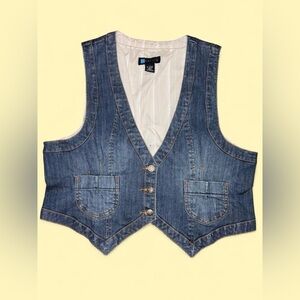 Y2K Relativity Denim Vest